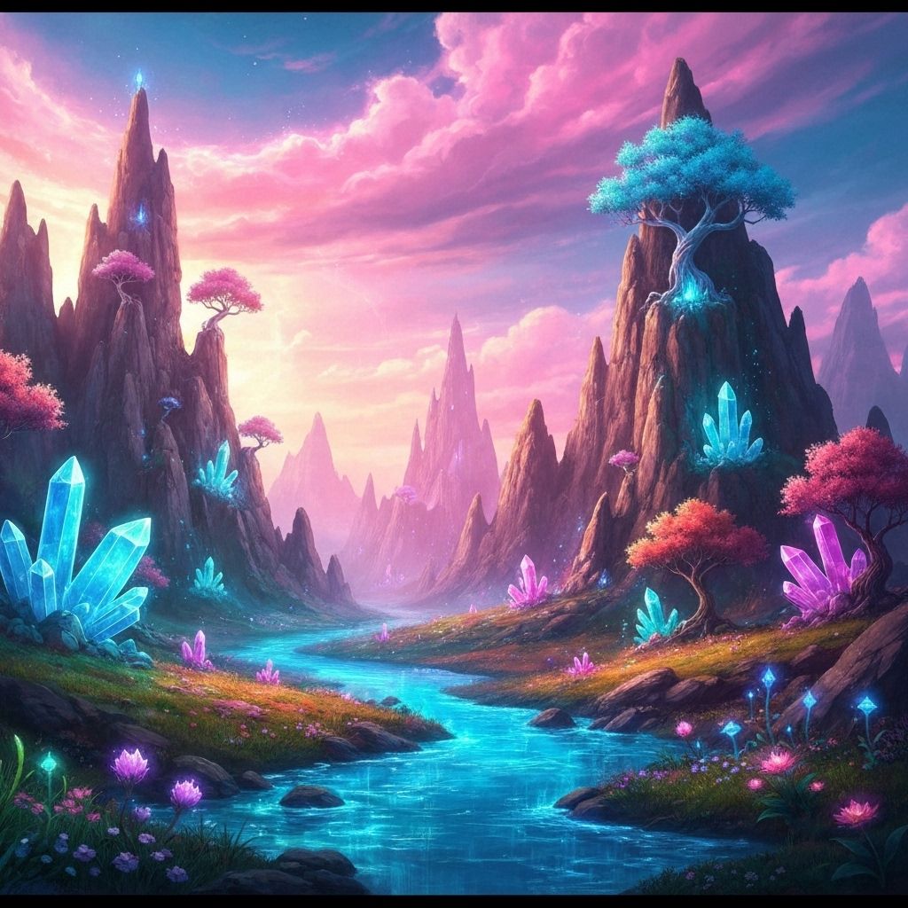 AI生成的奇幻景观